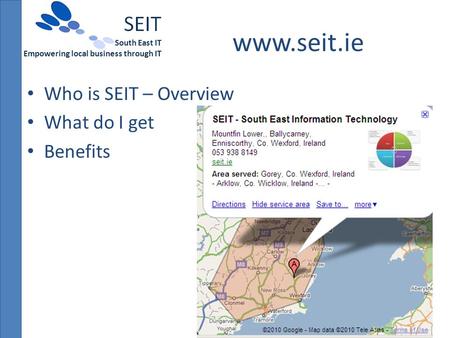 Www.seit.ie Who is SEIT – Overview What do I get Benefits.