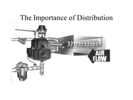 The Importance of Distribution. Manifold Position And Vapor Trail.