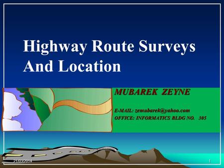 Highway Route Surveys And Location