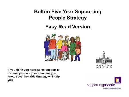 Bolton Five Year Supporting People Strategy