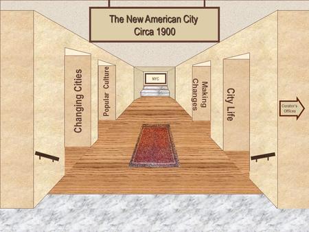 Museum Entrance Changing Cities Popular Culture City Life Making Changes The New American City Circa 1900 Curator’s Offices NYC.