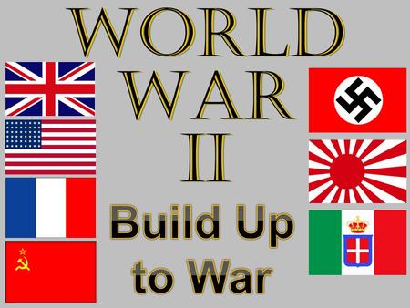 World War II Build Up to War.