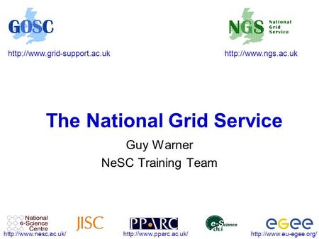 The National Grid Service Guy Warner.