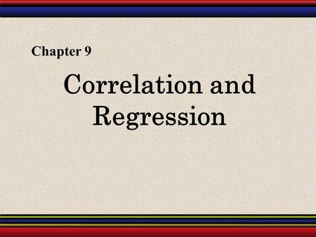 Correlation and Regression Chapter 9. § 9.3 Measures of Regression and Prediction Intervals.