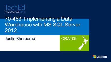 CRA105. + Administering Microsoft SQL Server 2012 Databases Implementing a Data Warehouse with Microsoft SQL Server 2012 + = Querying Microsoft.