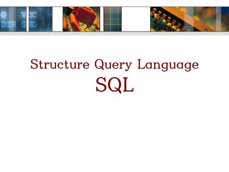Structure Query Language SQL. Database Terminology Employee ID 3 3 Last name Small First name Tony 5 5 Smith James....................................