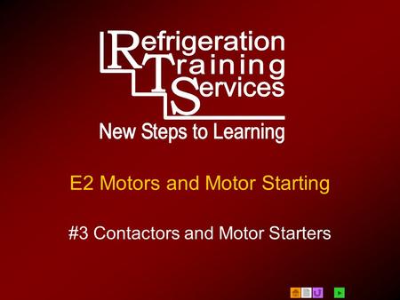 E2 Motors and Motor Starting