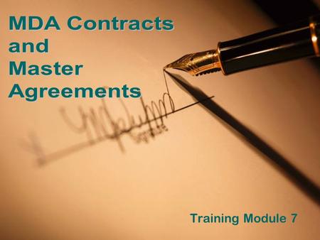 Training Module 7. What You’ll Learn In This Module In what areas may Conservation Districts enter into a contractual agreement with Michigan Department.