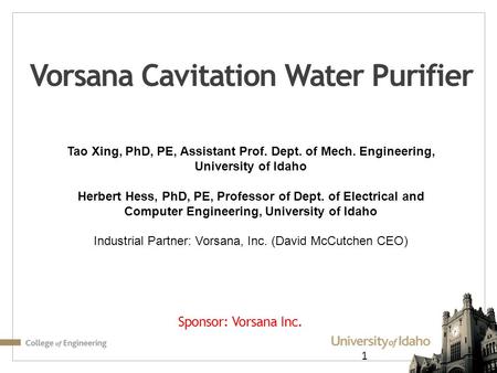 Vorsana Cavitation Water Purifier