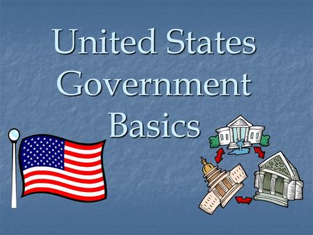 United States Government Basics. Legislative Branch Bicameral Legislature Congress Senate House of Representatives.