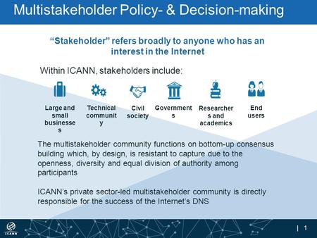 Multistakeholder Policy- & Decision-making