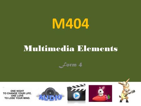 M404 Multimedia Elements Form 4.