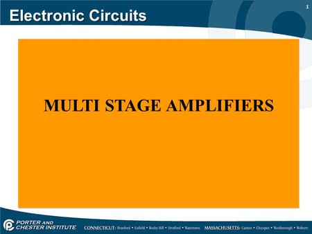 1 Electronic Circuits MULTI STAGE AMPLIFIERS. 2 Electronic Circuits There are several different multi-stage amp circuits that function as dc-amps. 1)COMPLIMENTARY.