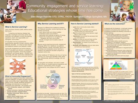 What is Service Learning? Learn and Serve America (2009) defines service learning as “a teaching and learning strategy that integrates meaningful community.