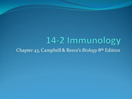 Chapter 43, Campbell & Reece’s Biology 8th Edition