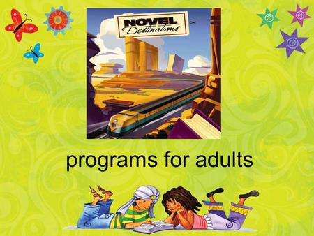Programs for adults. book club travelers for the u.s.a.