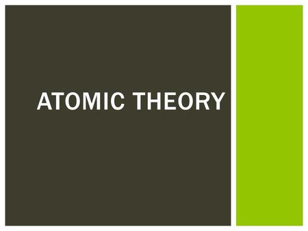 ATOMIC THEORY.  Which shows a a correct image of what an atom looks like? How do you know? DO NOW: 1 2 3 4.