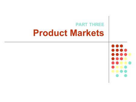 PART THREE Product Markets. Chapter 6: Businesses and Their Costs.