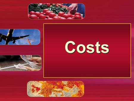 Costs. Short-run costs Total cost Output (Q) 0 1 2 3 4 5 6 7 TFC (R) 12 Total costs for firm X.