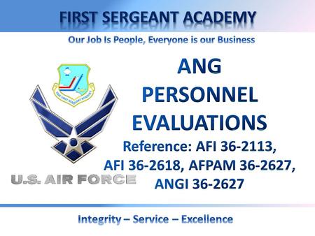OVERVIEW  Program Objectives  Feedback Procedures  First Sergeant’s Role.