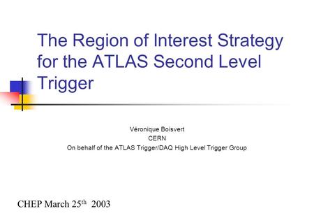 The Region of Interest Strategy for the ATLAS Second Level Trigger