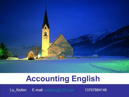 Accounting English Lu_Xiufen