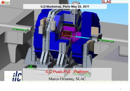 1 ILC Push-Pull : Platform Marco Oriunno, SLAC ILD Workshop, Paris May 24, 2011.