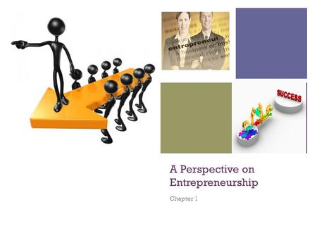 + A Perspective on Entrepreneurship Chapter 1. + ENTREPRENEURSHIP an important component of a capitalist economy thrives in economic systems that support.