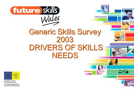 Generic Skills Survey 2003 DRIVERS OF SKILLS NEEDS.