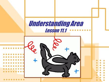 Understanding Area Lesson 11.1