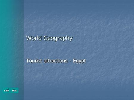 Tourist attractions - Egypt