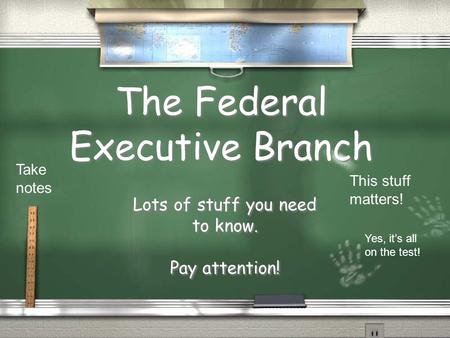 The Federal Executive Branch