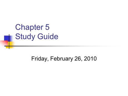 Chapter 5 Study Guide Friday, February 26, 2010. Section 1 Understand what a fault is. Be able to describe the different types of faults. Be able to discuss.