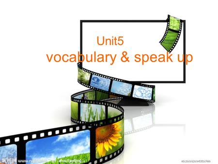 Unit5 vocabulary & speak up. comedy cartoon film.