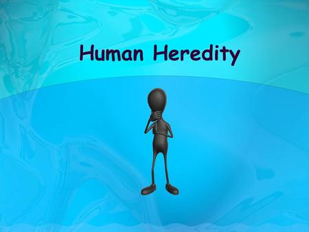 Human Heredity Learning Target 14.1 Explain how human traits are inherited. Explain why human traits are not ideal for the study of genetics. Discuss.