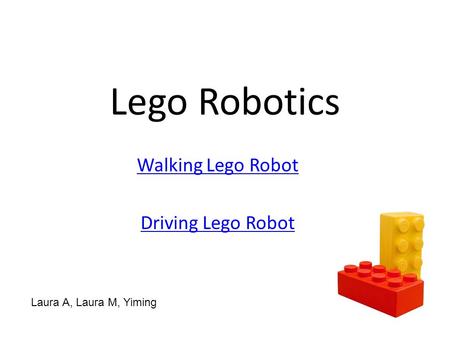 Walking Lego Robot Driving Lego Robot
