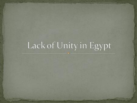 The factors that promote or erode unity among the Egyptians are poor social conditions, taxes,and corrupt government. The people of Egypt want their.