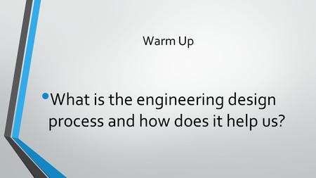 What is the engineering design process and how does it help us?