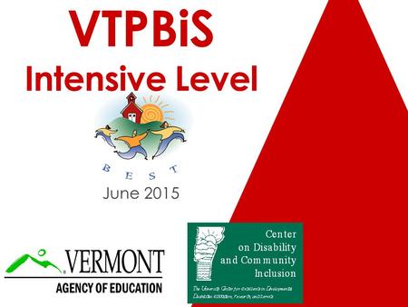 VTPBiS Intensive Level June 2015. Tracy Harris Ken Kramberg.