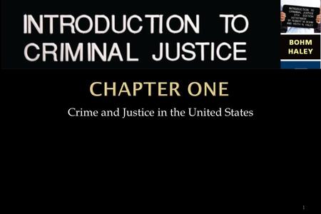 Copyright © 2008 The McGraw-Hill Companies, Inc. All rights reserved. 1 Crime and Justice in the United States.