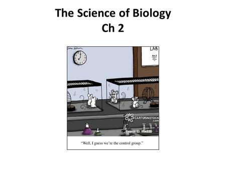 The Science of Biology Ch 2. I. Science is Based on Inquiry and Observations Science = A way to answer questions about the natural world Starts with asking.