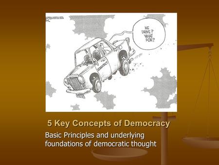 5 Key Concepts of Democracy