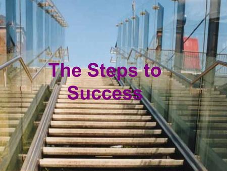 The Steps to Success. Step 1 Make contact with Decision Maker of Targeted Group With the intent to schedule a time for a presentation. Step 2 Prepare.