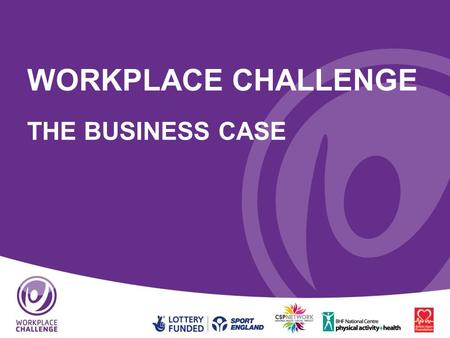 WORKPLACE CHALLENGE THE BUSINESS CASE. Introduction 1.The situation today 2.Introduction to Workplace Challenge 3.What does it involve? 4.Benefits to.