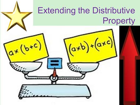 Extending the Distributive Property. You already know the Distributive Property …
