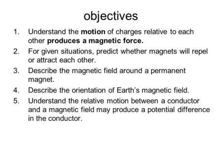Regents Physics - magnetism