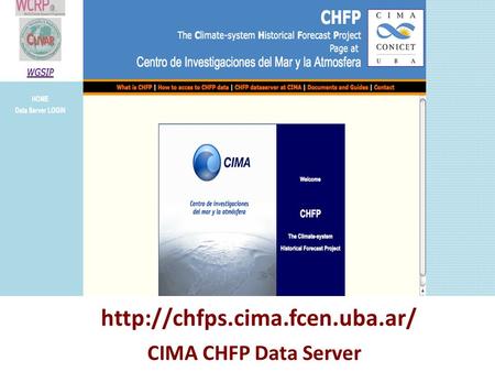 CIMA CHFP Data Server.
