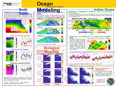 Southern California Coast Observed Temperature Anomalies Observed Salinity Anomalies Geostrophic Along-shore Currents Warming Trend Low Frequency Salinity.
