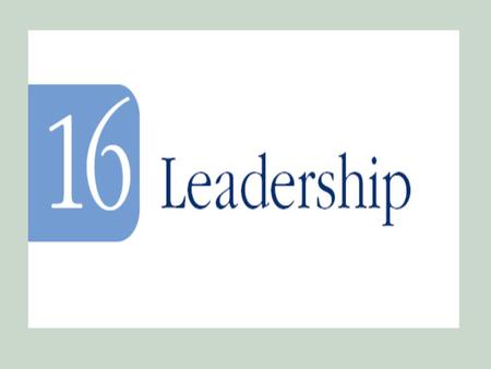 Objectives 1. A working definition of leadership