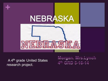 + A 4 th grade United States research project.. + State Nickname: Cornhusker State. State Population: 1,711,263 State Motto: Equality before law. Date.
